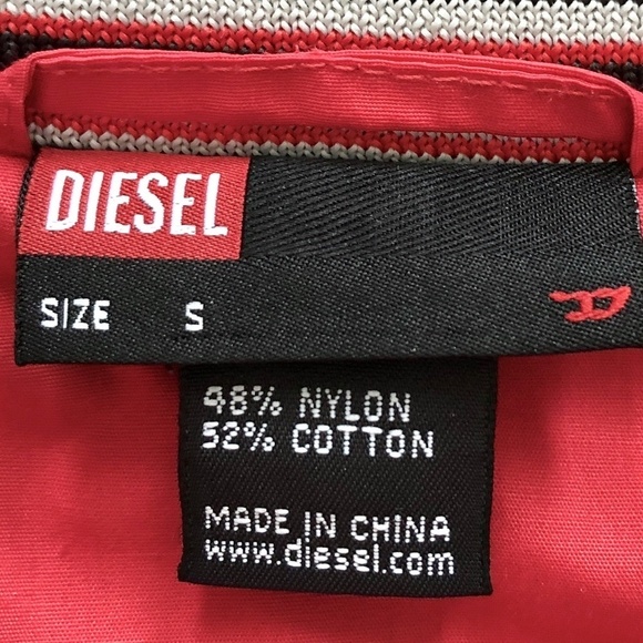 Diesel, Vintage, Bomber Jacket, Embroidered, Cowl Neck, Size S, Nice Condition - Picture 15 of 16